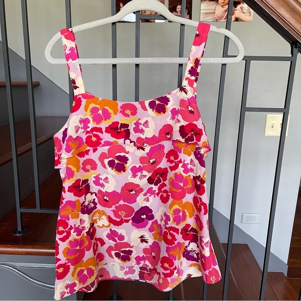 CAbi Footloose Cami Pink Floral Tank - Picture 12 of 13